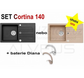 SET Alveus Cortina 140 + Diana + čistič